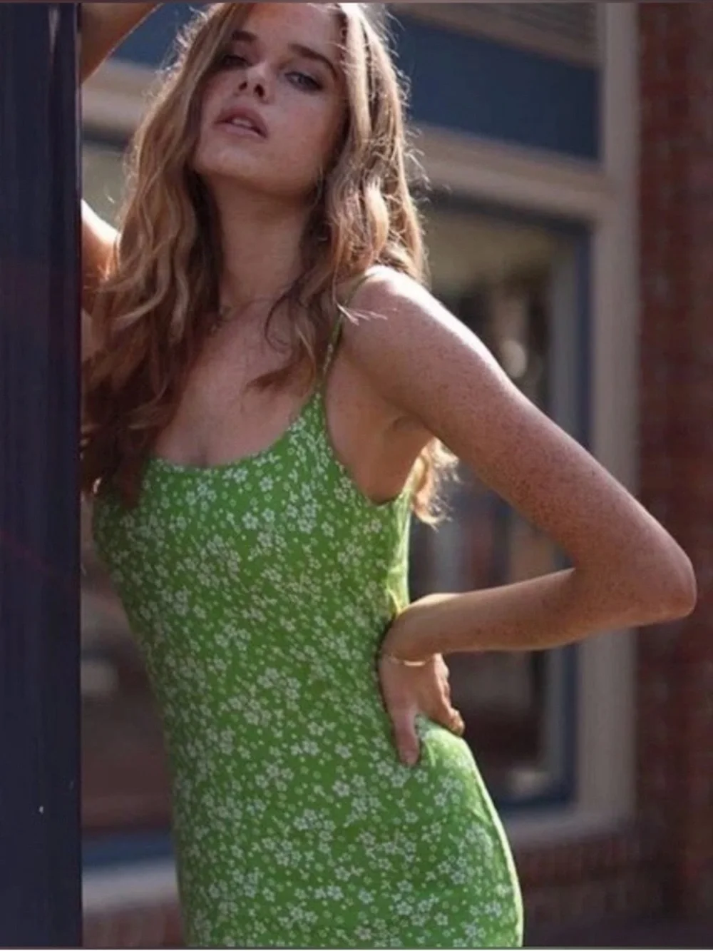 Reformation Crimini Midi Slip Dress Size 0 in Elle Light Green Sundress Casual
